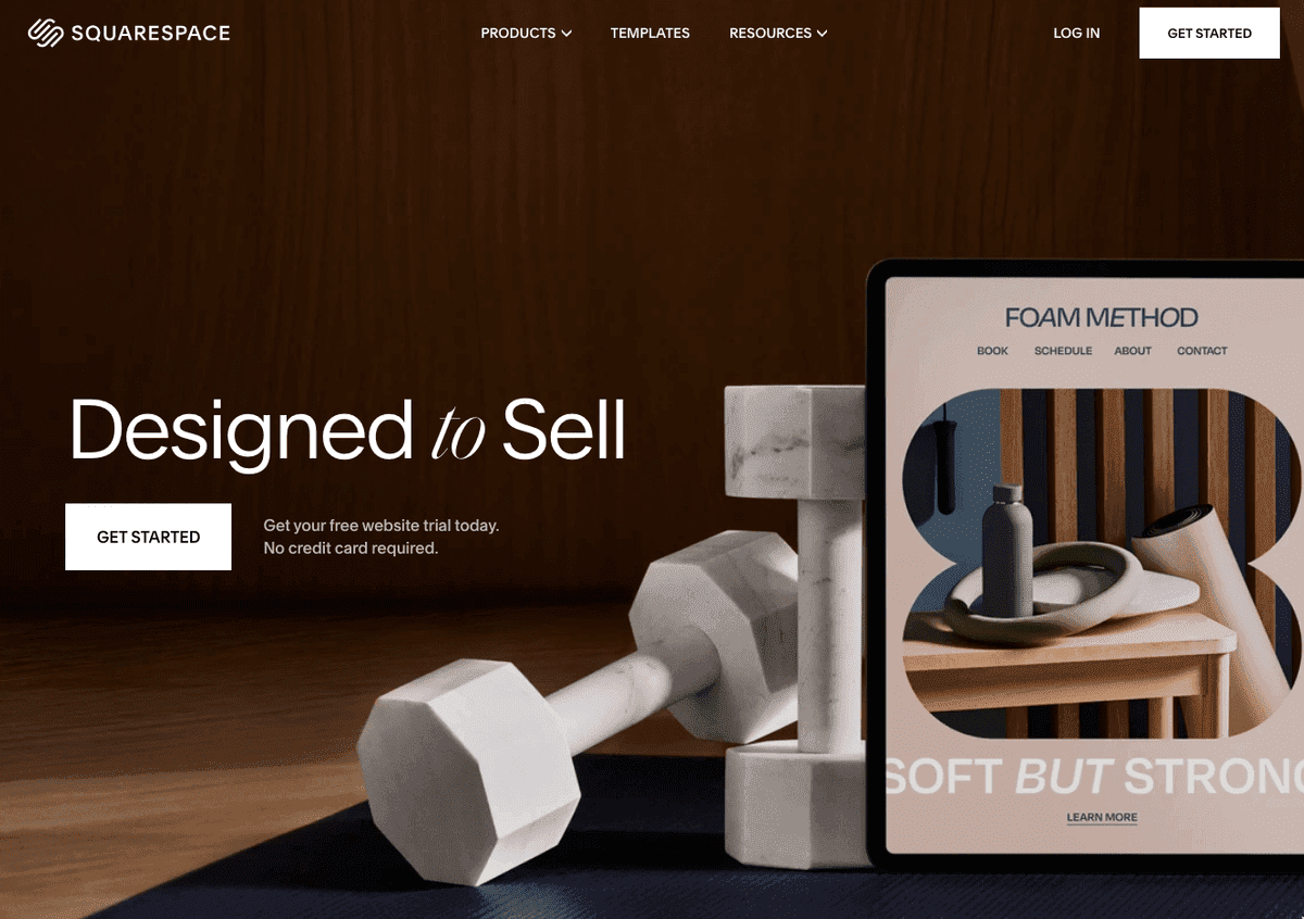 Tvůrce webových stránek SquareSpace