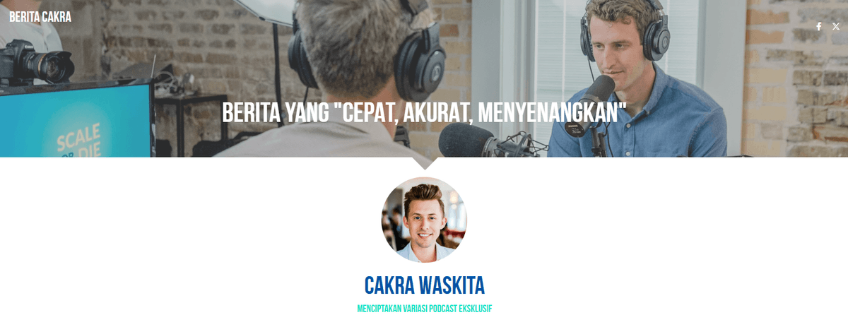 Templat Podcast dari Strikenly