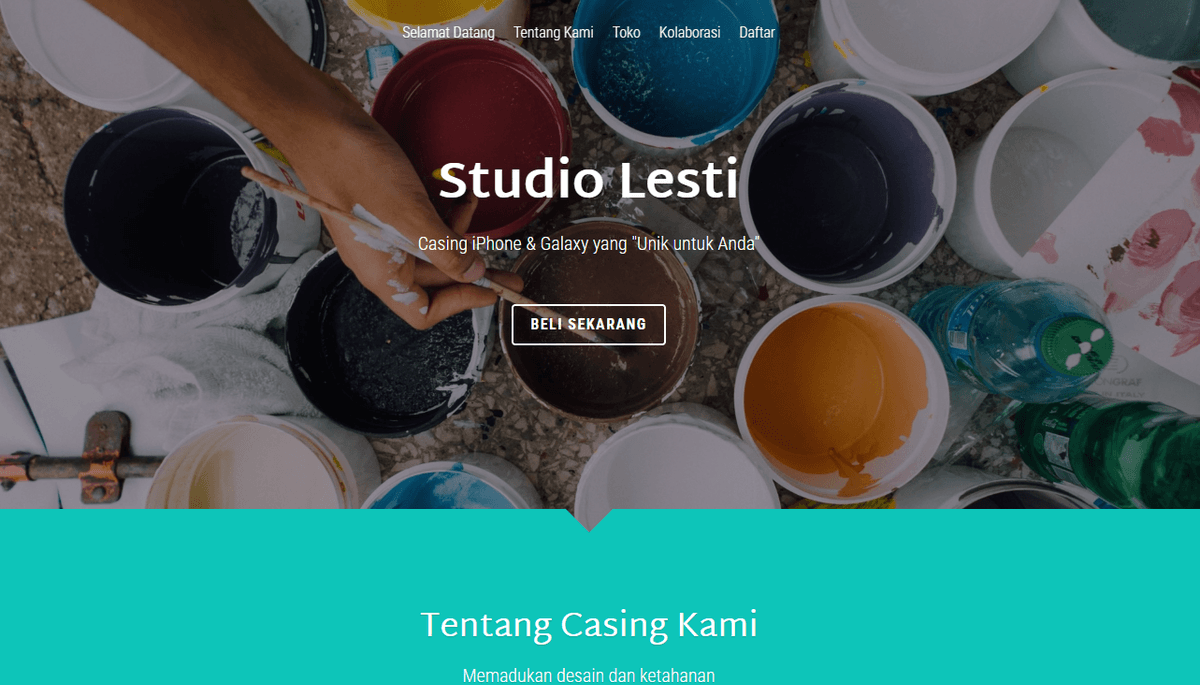 Templat Toko Cerah dari Strikenly