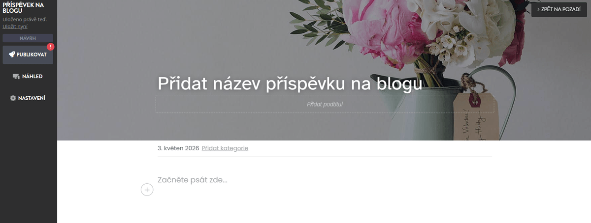 Úžasně editor webových stránek