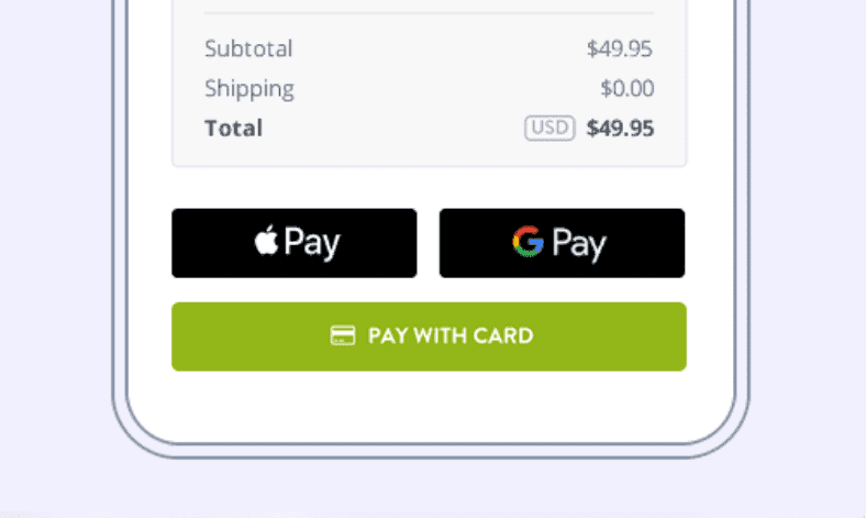 Funciones de Apple y Google Pay de Strikingly