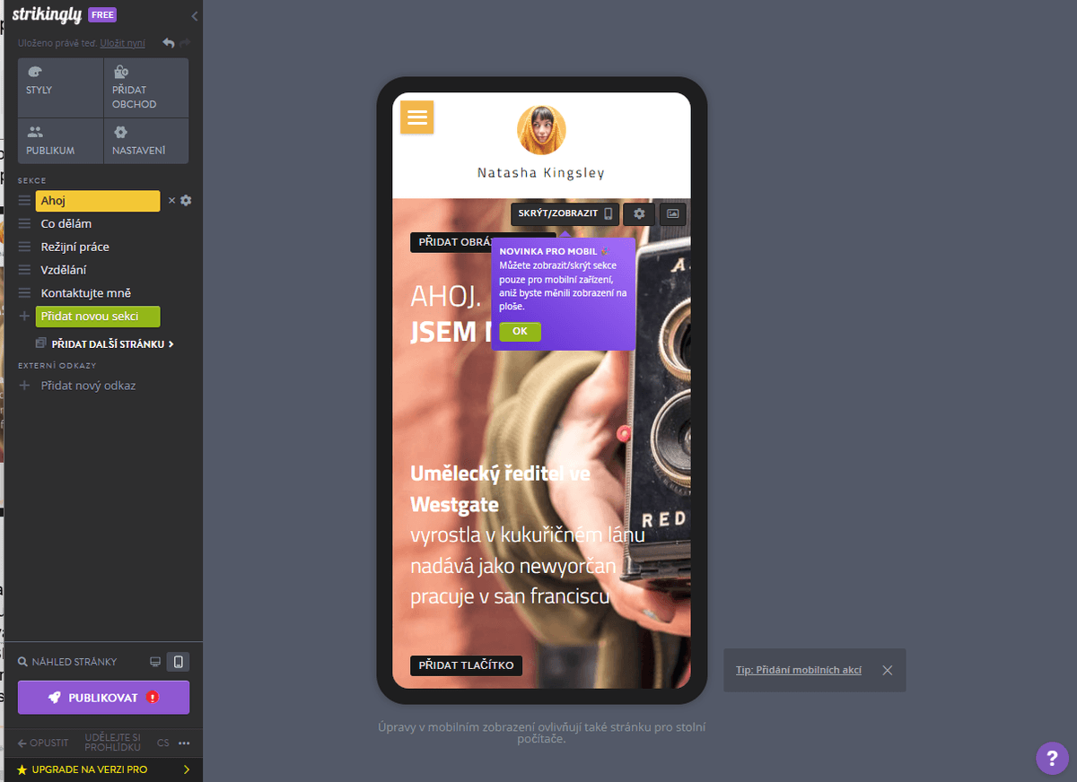 Pozoruhodně pro affiliate marketing na Pinterestu - web optimalizovaný pro mobilní zařízení