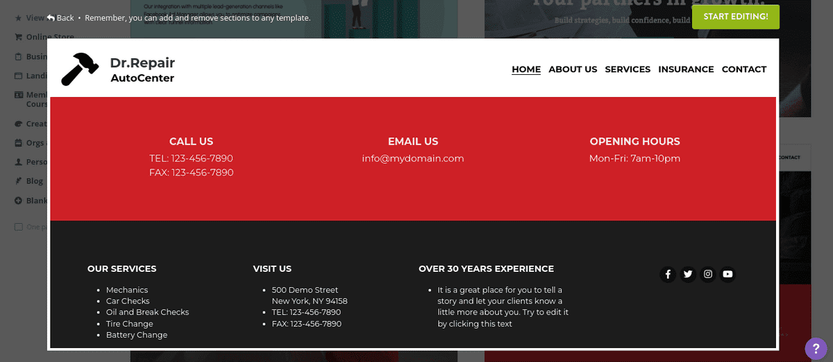Jak začít úspěšný blog se Strikingly - Vytvářejte sekce blogu
