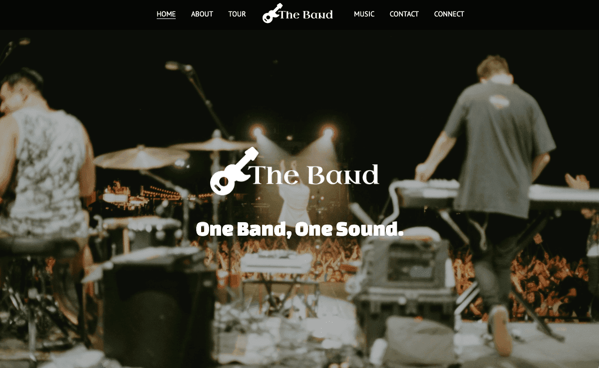 Šablona kapely od Strikingly