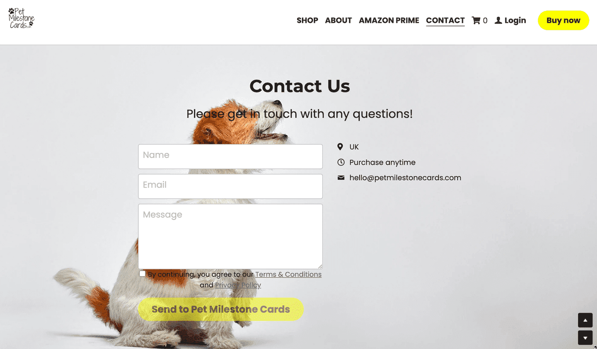 Karty pro milníky domácích mazlíčků se značkou E-mail