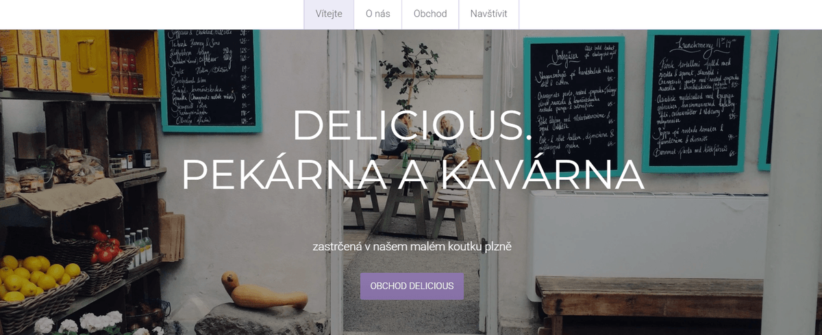 Minimální šablona internetového obchodu od Strikingly