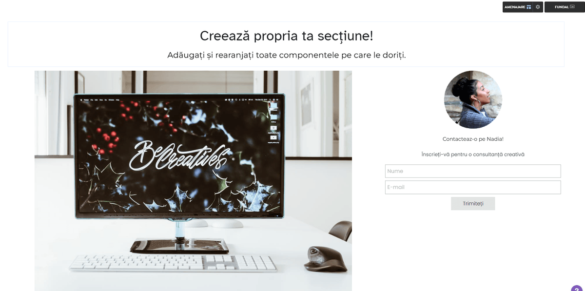 Creează-ți propria secțiune în mod izbitor