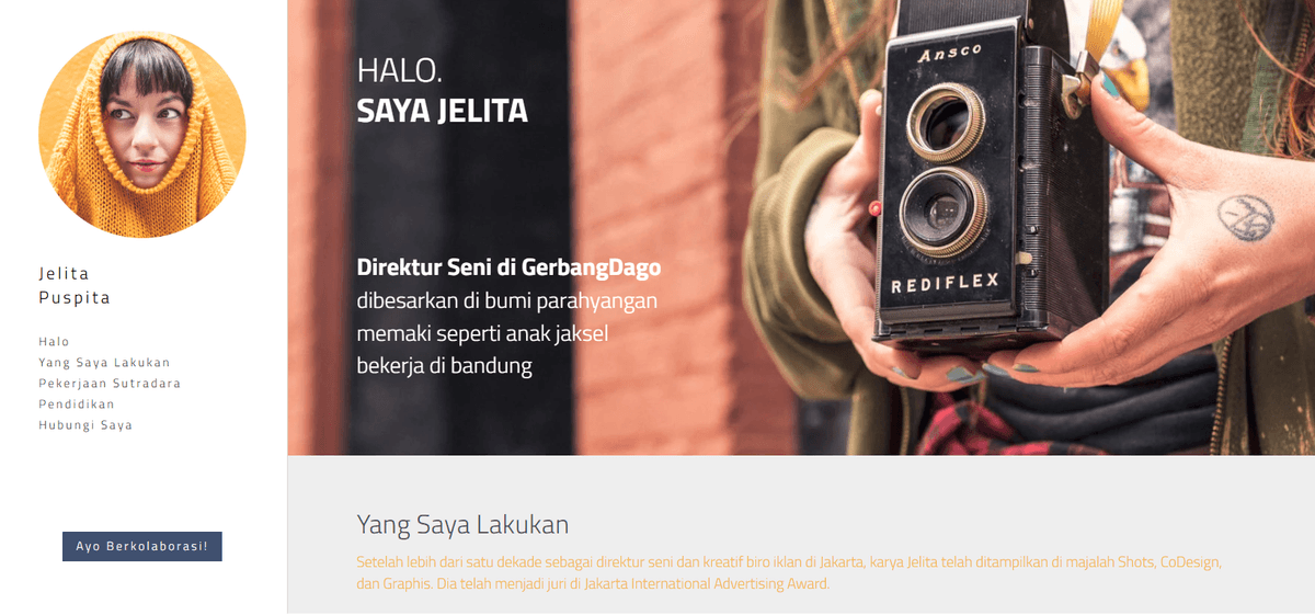 Template Ramping dari Strikingly