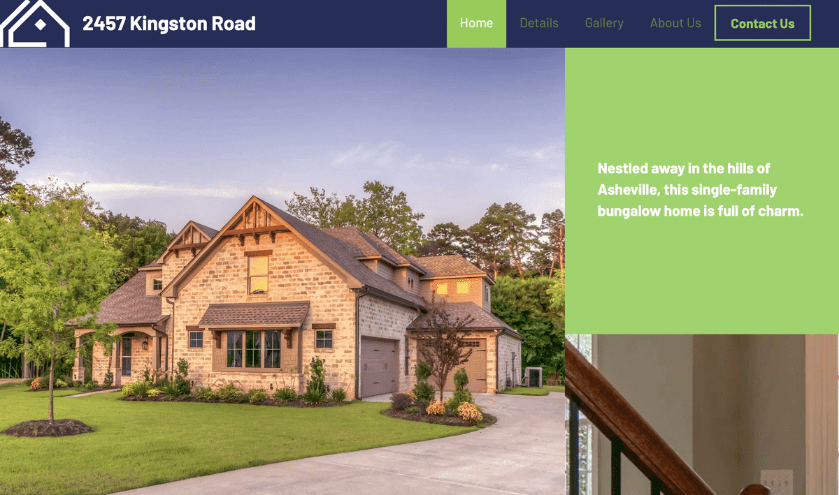 Templat Properti Kingston Road dari Strikingly