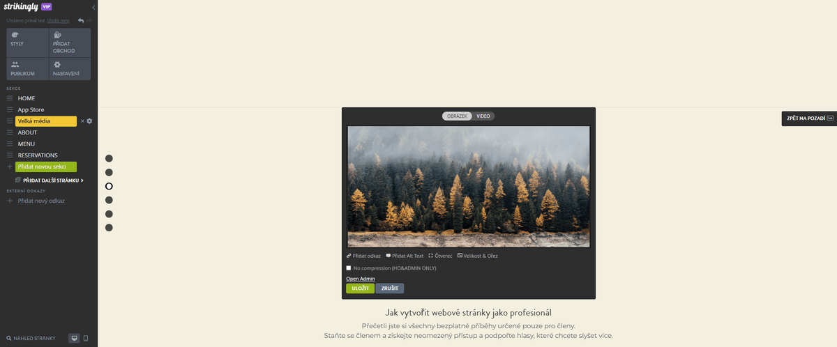 Jak přidat vektorovou grafiku na nápadně vypadající web – úprava velikosti a umístění