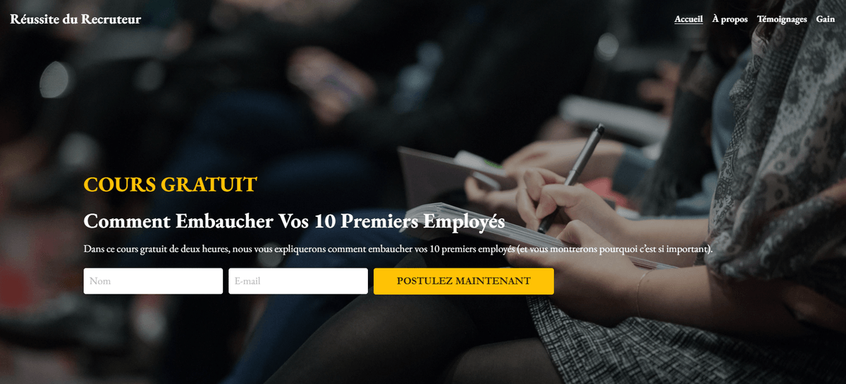 Modèle de Succès pour Recruteurs