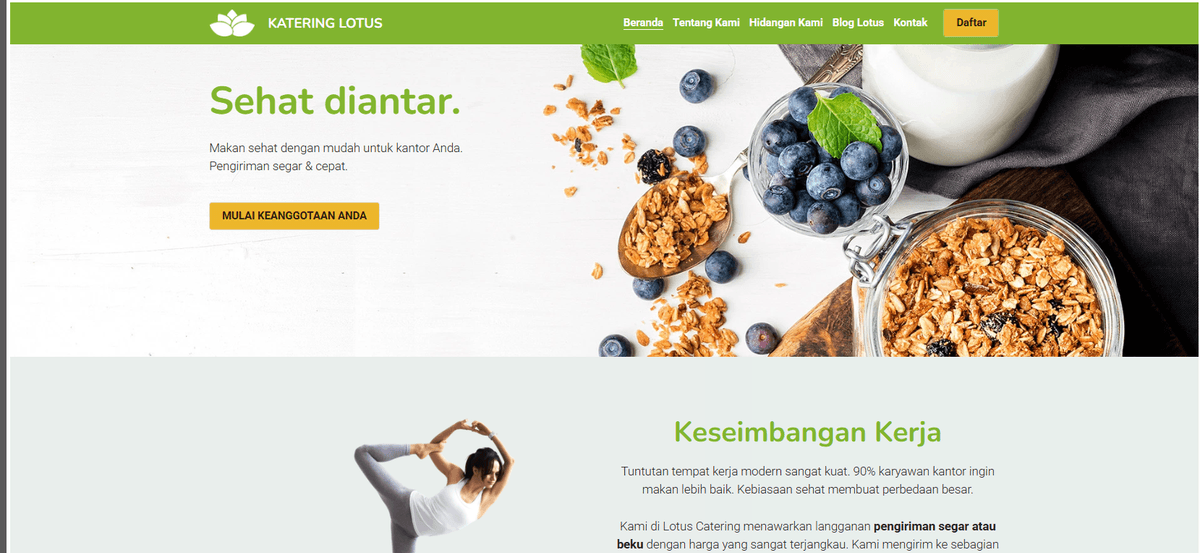 Mencolok: Template Katering Lotus