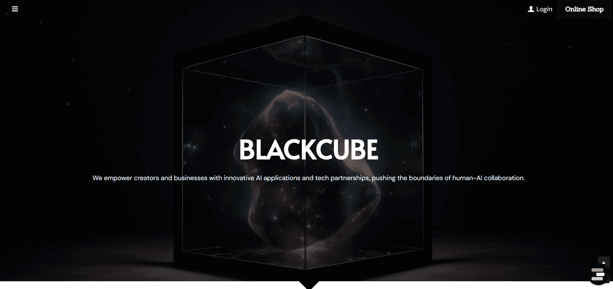 Jaká je struktura webových stránek jako Blackcube?