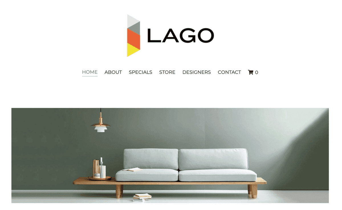 Plantilla Lago de Strikingly