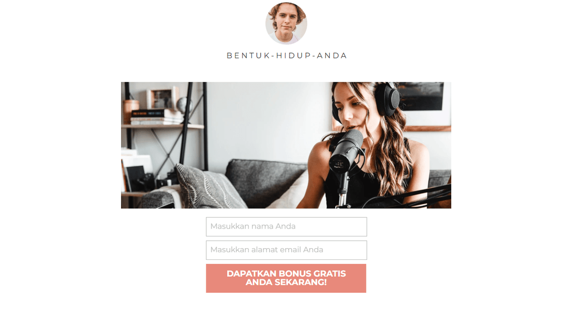 Dapatkan Templat Gratis Anda dari Strikingly