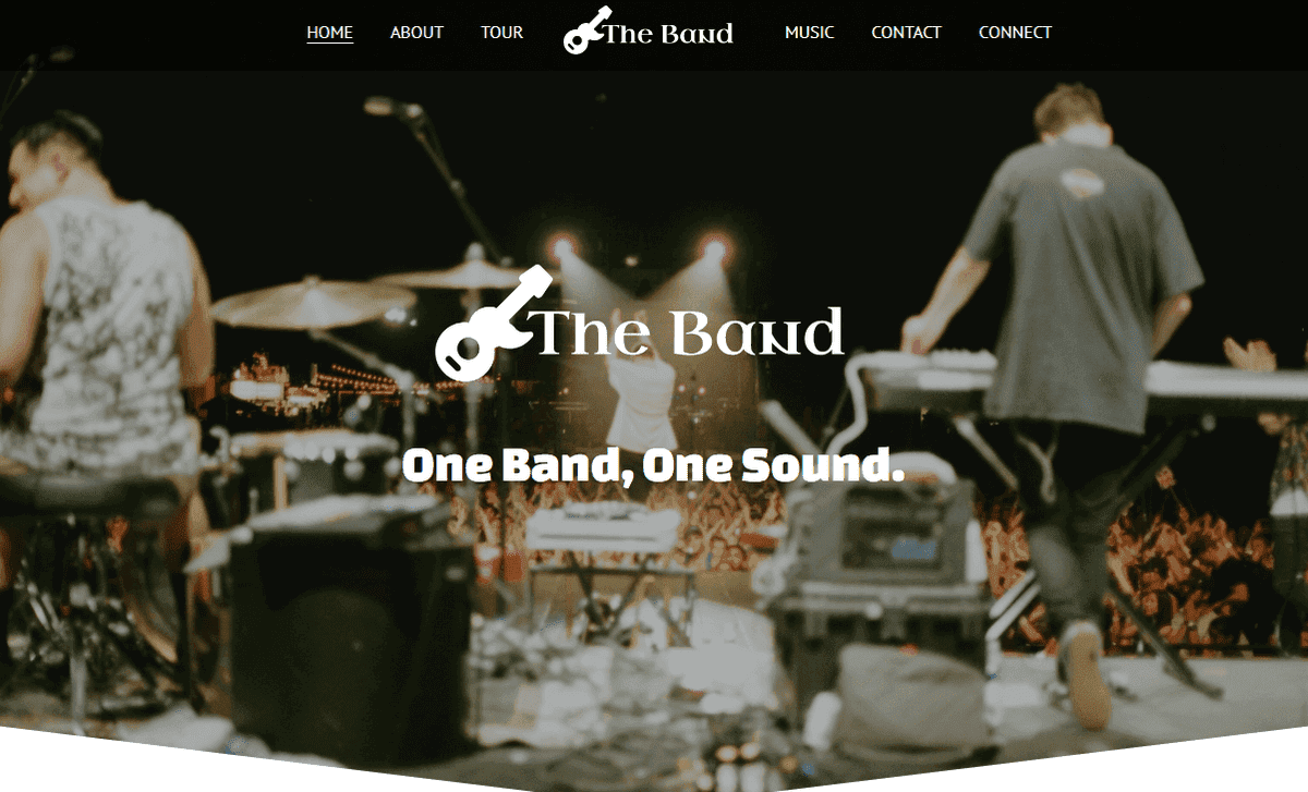 La plantilla de banda de Strikingly