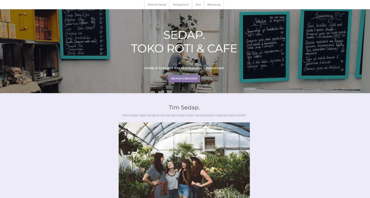 Template Blog Makanan Minimalis
