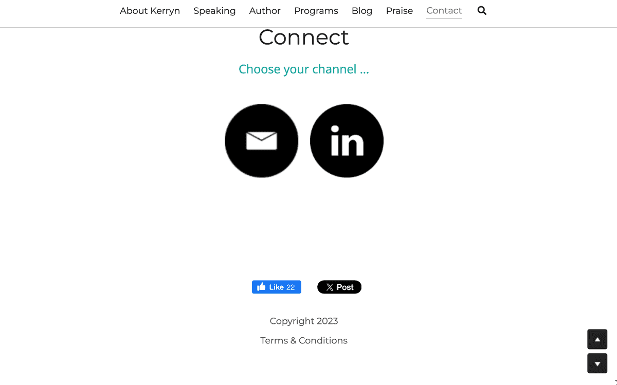 Sitio web de Kerryn Gamble: Términos y condiciones