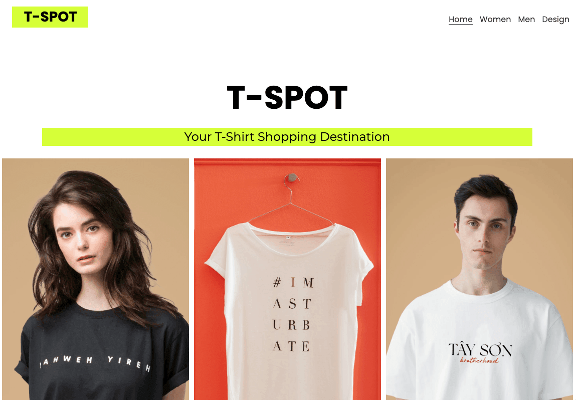 Template T-Spot dari Strikerly