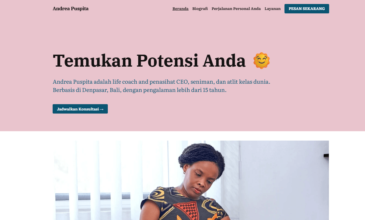 Templat Bisnis Konsultasi Andrea