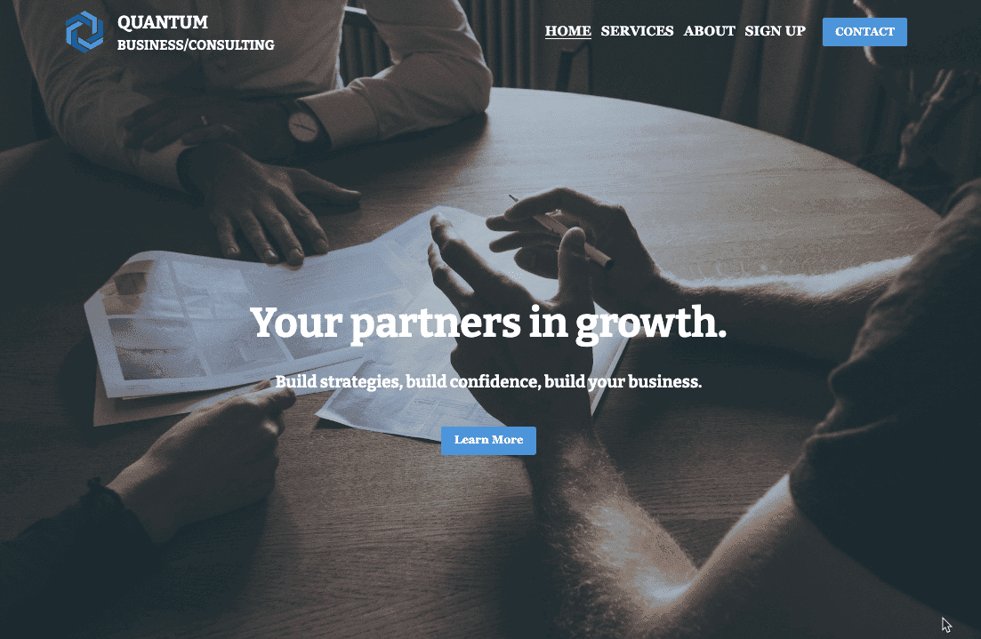 Kvantová šablona od Strikingly