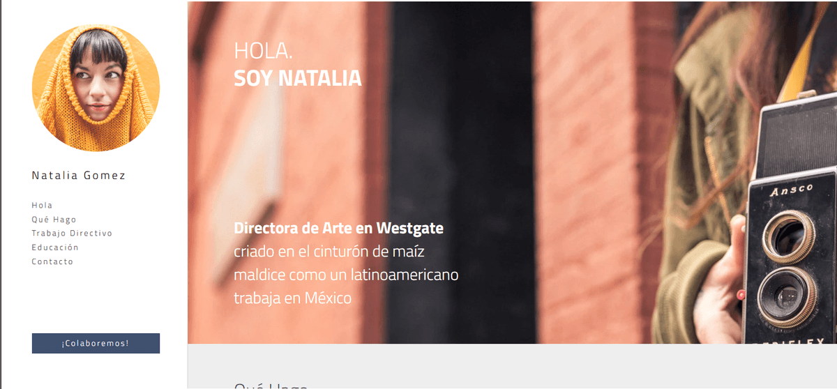 Plantilla elegante de Strikingly