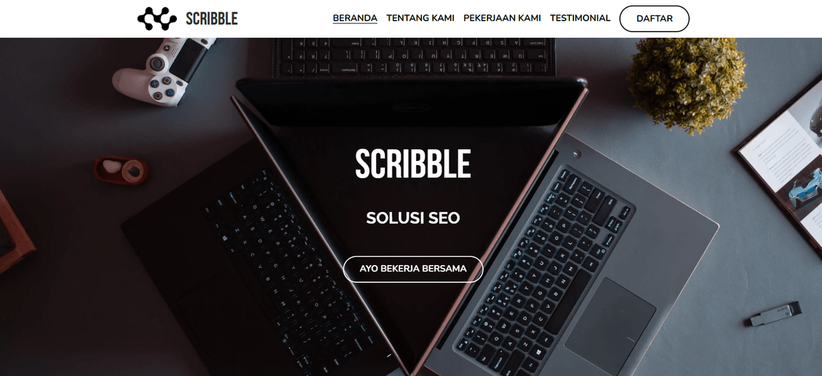 Templat Coretan dari Strikerly
