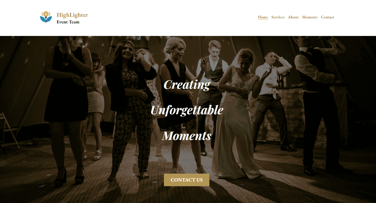 Plantilla de resaltador de Strikingly