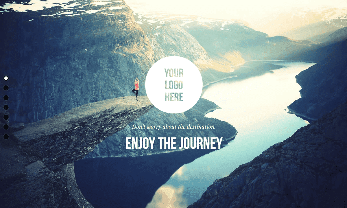 Plantilla de perspectiva de Strikingly