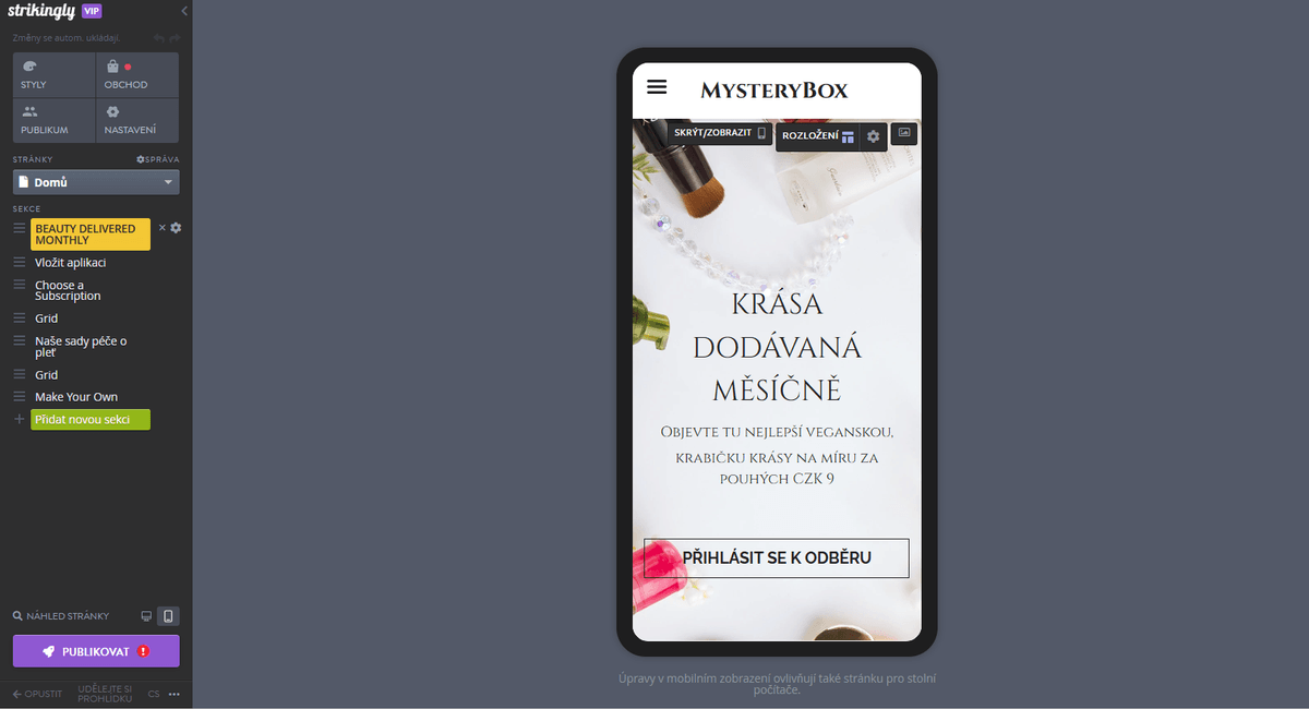Editor Situs Web yang Sangat Mobile