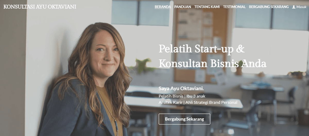 Templat Bisnis Konsultasi Sarah Horsman
