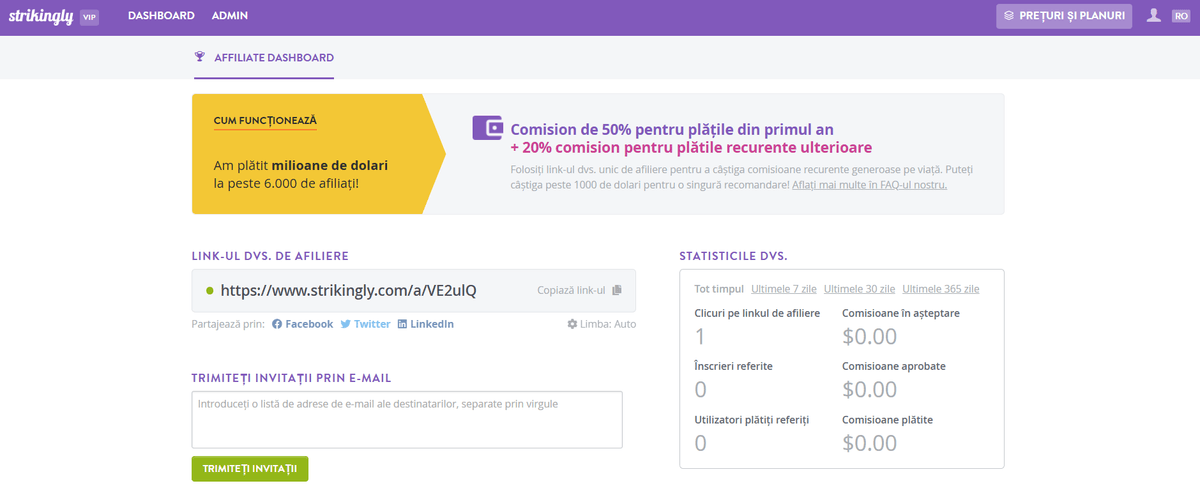 Program de afiliere izbitor