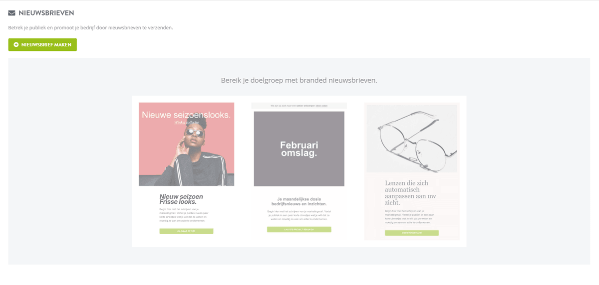 Opvallende nieuwsbrieffunctie