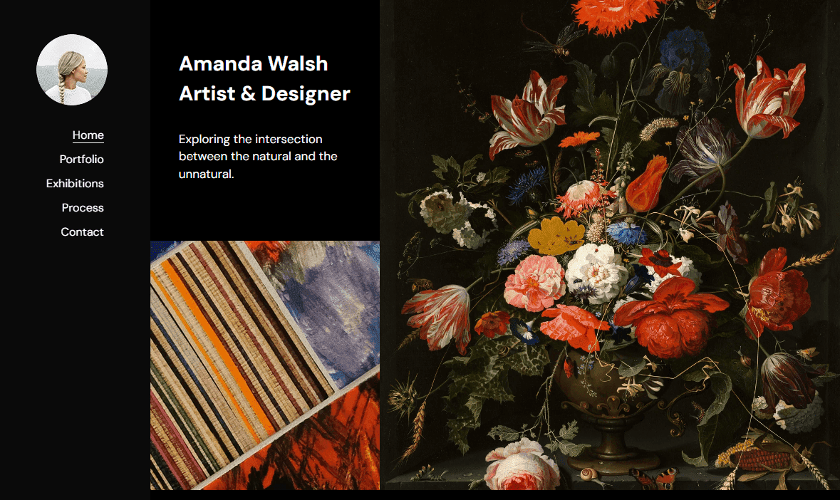 Plantilla Equinox de Strikingly