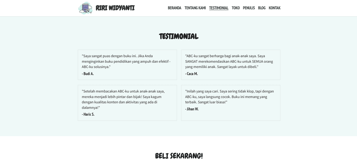 Templat ABC saya dari Strikerly