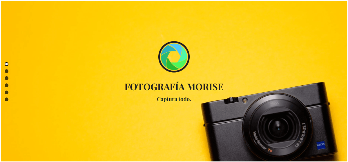 Plantilla Sparks de Strikingly