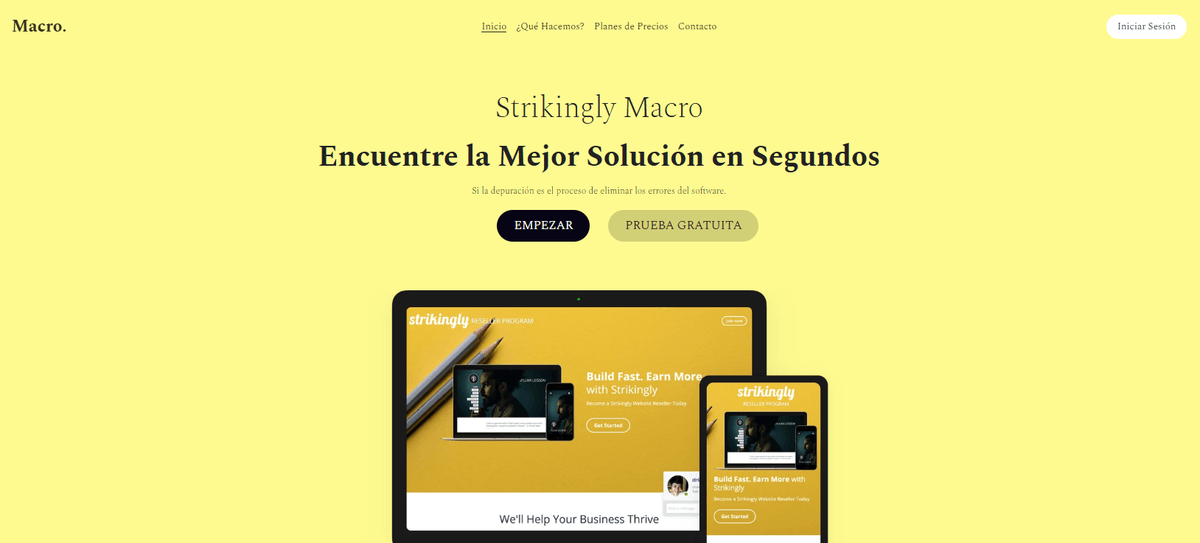 Plantilla de macro