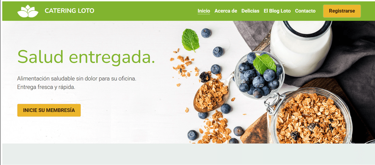 Plantilla de loto de Strikingly