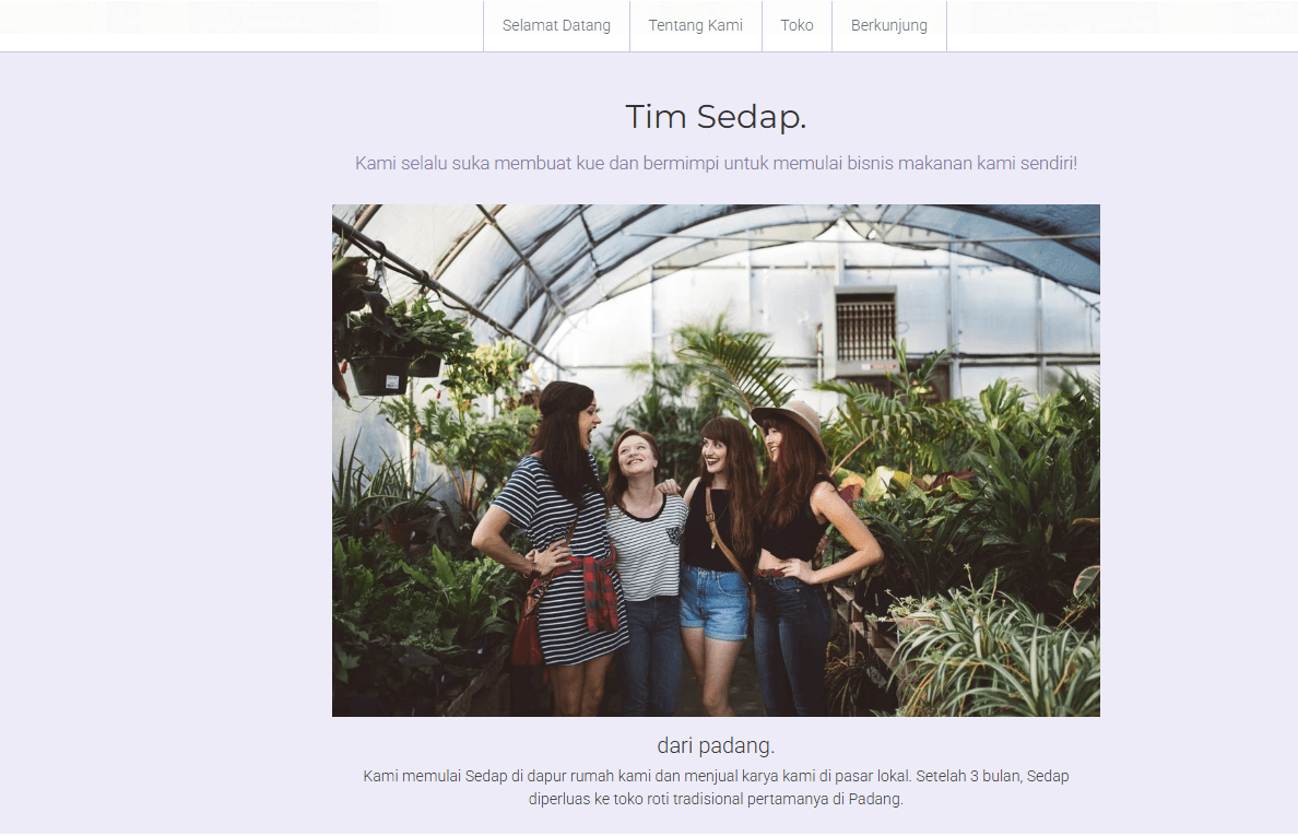 Templat Minimalis dari Strikely