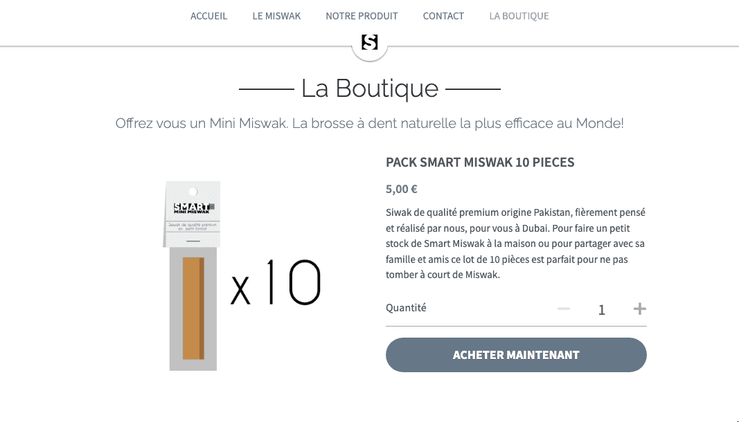 Správa inventáře: Smart Mini Miswak