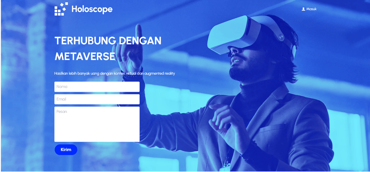 Template Holoscope dari Strikingly