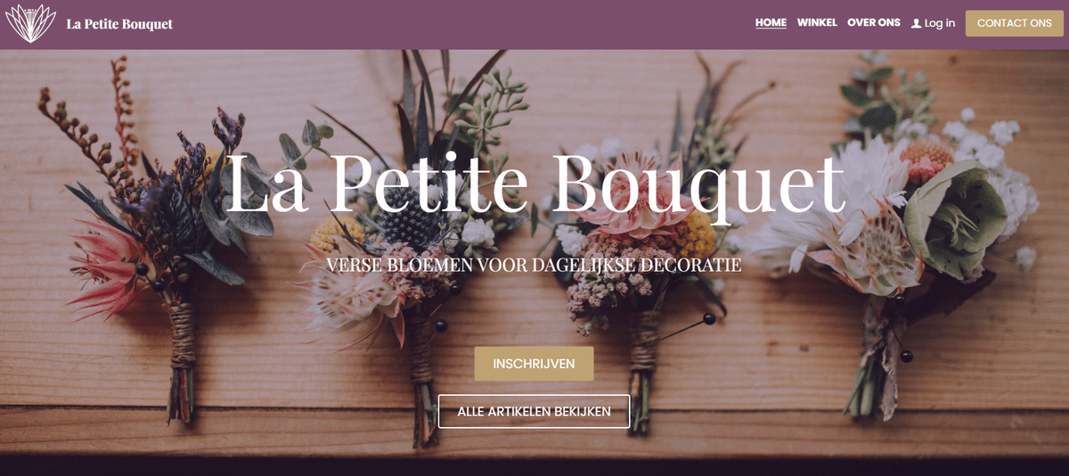 Le Petit Bouquet Template