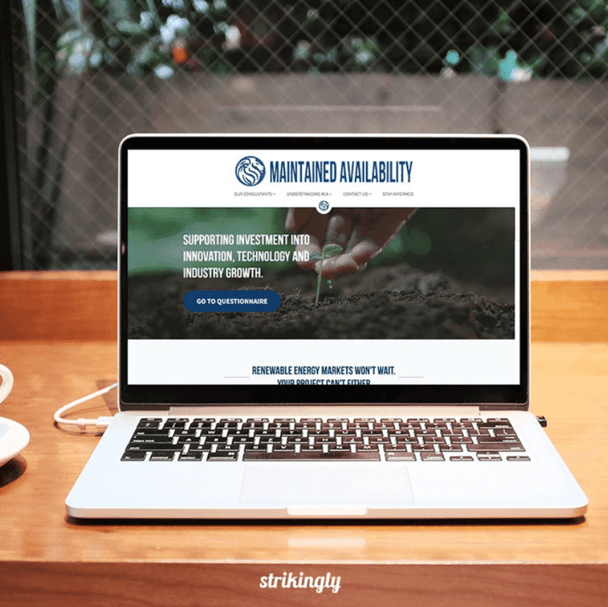 Sitio web con disponibilidad mantenida