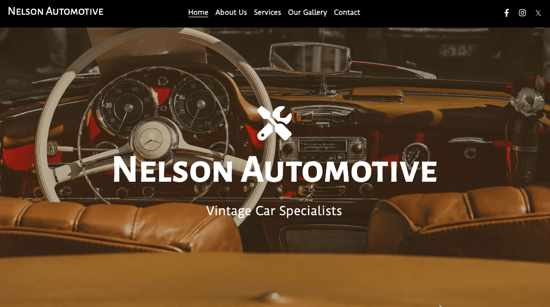Modèle de rénovation de voiture ancienne
