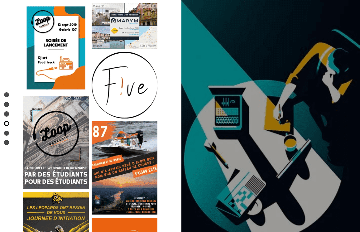 Currículum de diseño gráfico de Antoine Troletti