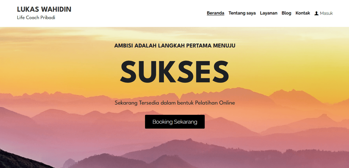 Templat Pelatih Kehidupan Pribadi