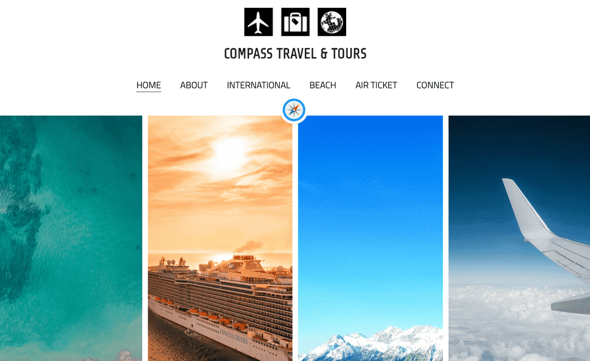 Templat Kompas dari Strikerly