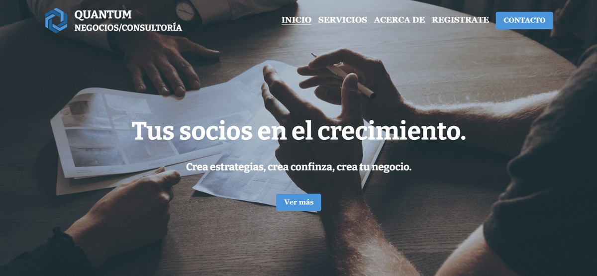 Plantilla cuántica de Strikingly