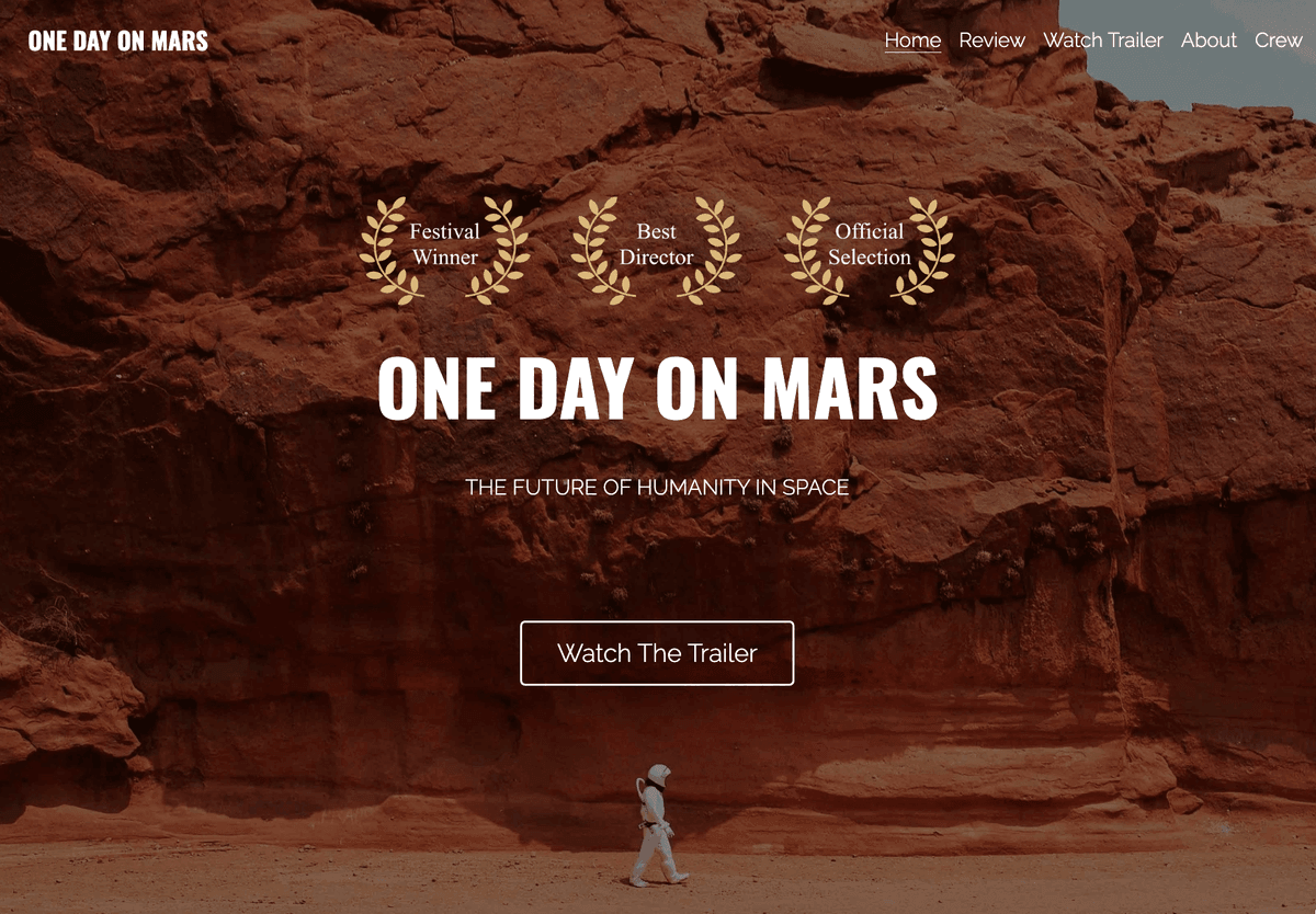 Templat Trailer Film dari Strikenly