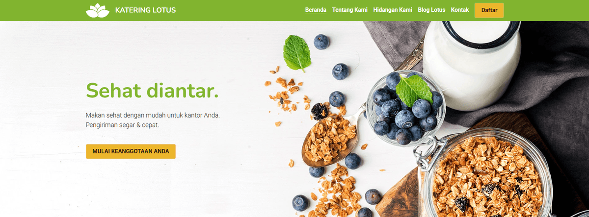 Templat Toko Online Lotus Catering